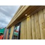 14 m² fitted container with solid wood cladding