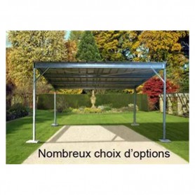 Abri métallique simple pente - 16M2